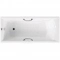 Ванна чугунная Vinsent Veron Devon VDV1807545H/VH0012BL-AS 180x75 с ручками и антискользящим покрытием