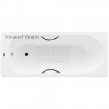 Ванна чугунная Vinsent Veron Soissons VCN1707042H/VH0015CH-AS 170x70 с ручками и антискользящим покрытием