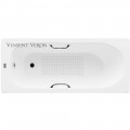 Ванна чугунная Vinsent Veron Soissons VCN1707042H/VH0012BL-AS 170x70 с ручками и антискользящим покрытием