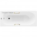 Ванна чугунная Vinsent Veron Soissons VCN1707042H/VH0012GD-AS 170x70 с ручками и антискользящим покрытием