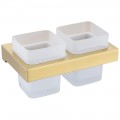 Стакан двойной настенный Felice D 1029 Oro Opaco
