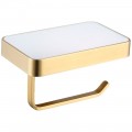 Держатель туалетной бумаги с полочкой Felice D 1039 Oro Opaco