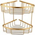 Полка металлическая двойная угловая Felice F 02 Oro Opaco