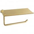 Держатель туалетной бумаги с полочкой Felice FL 1039 Oro Opaco