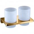 Стакан двойной настенный Felice K 1029 Oro Opaco