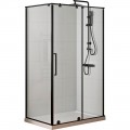 Душевое ограждение Royal Bath BERN-S RB9100-T-BL
