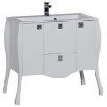 Тумба с раковиной Aquanet Мадонна 90 белый 00168903 + 00164748