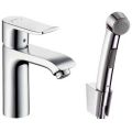 Смеситель Hansgrohe Metris 31285000 с гигиеническим душем